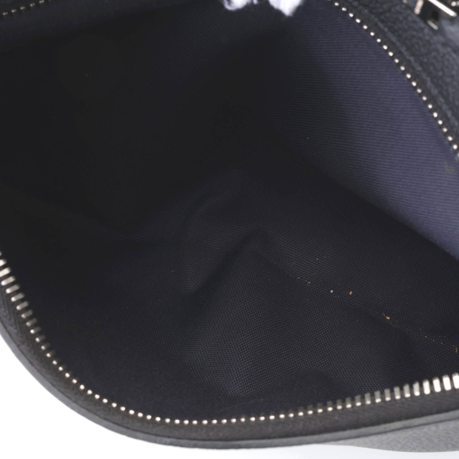 Hermes City Slide Cross GM Black Silver Belt Bag Togo — view 8