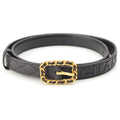 Chanel 96P Leather Quilted Vintage Belt Black 70/28