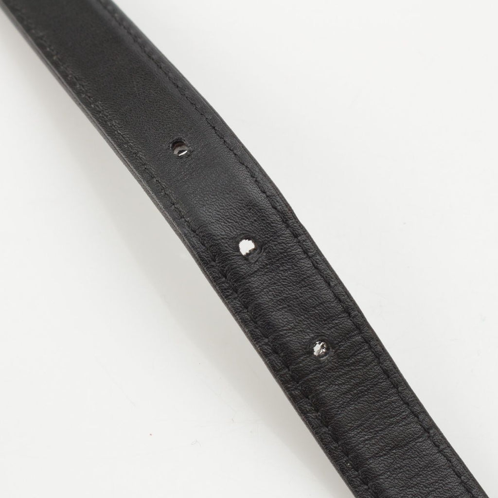 Chanel 96P Leather Quilted Vintage Belt Black 70/28
