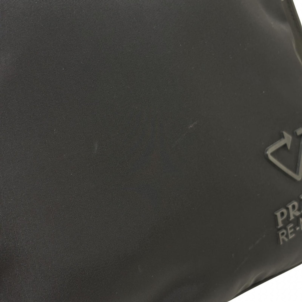 Prada Re-Nylon Shoulder Bag Nylon Saffiano Black — view 8