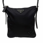 Prada Re-Nylon Shoulder Bag Nylon Saffiano Black