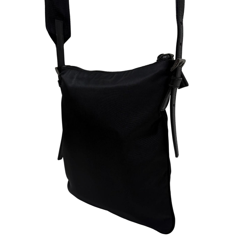 Prada Re-Nylon Shoulder Bag Nylon Saffiano Black — view 2