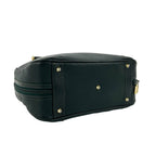 Gucci Vintage GG Logo Leather Mini Boston Bag Green — view 7