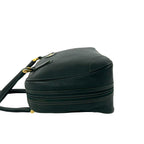 Gucci Vintage GG Logo Leather Mini Boston Bag Green — view 5