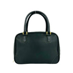 Gucci Vintage GG Logo Leather Mini Boston Bag Green — view 3