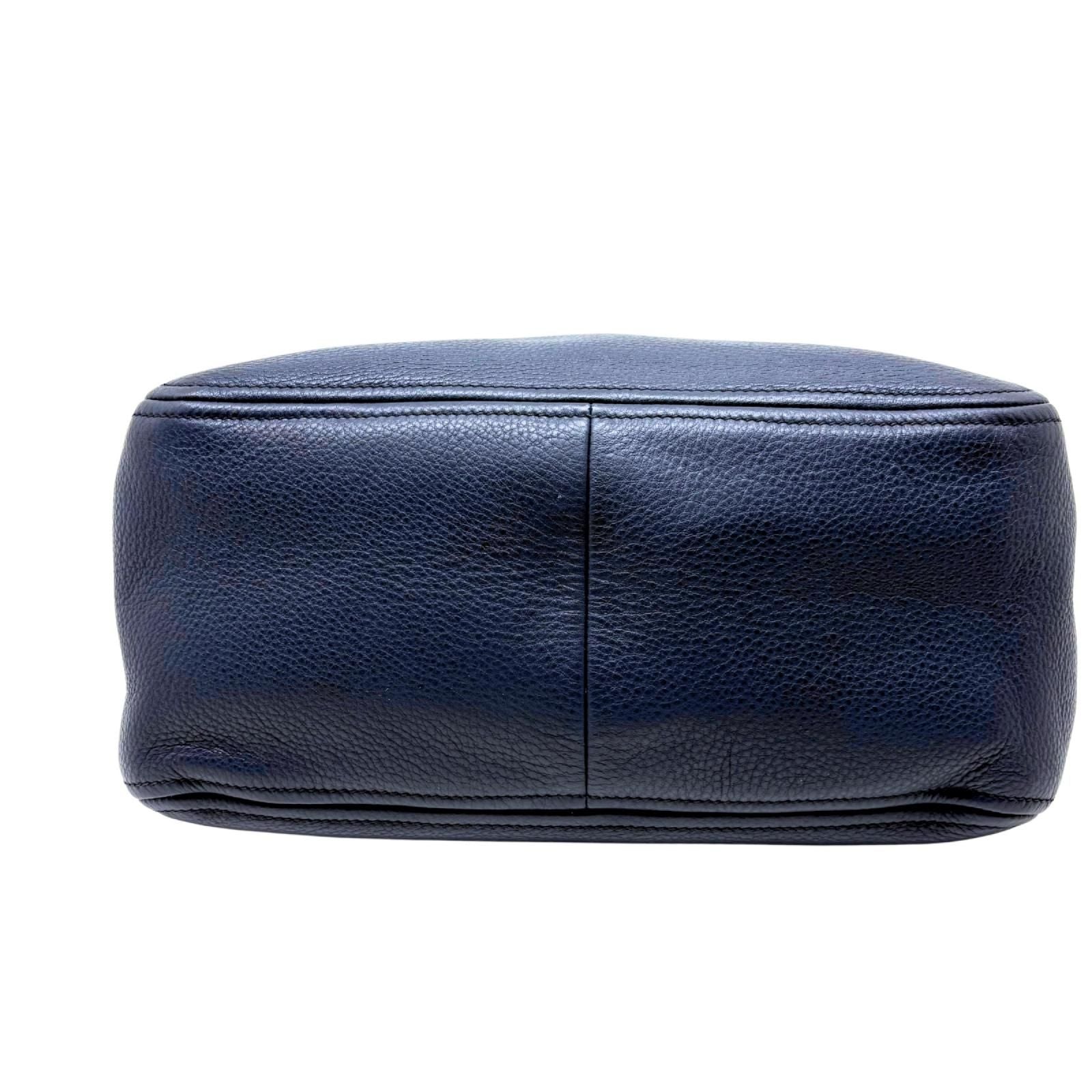 Prada 2-Way Bag Navy Leather — view 3