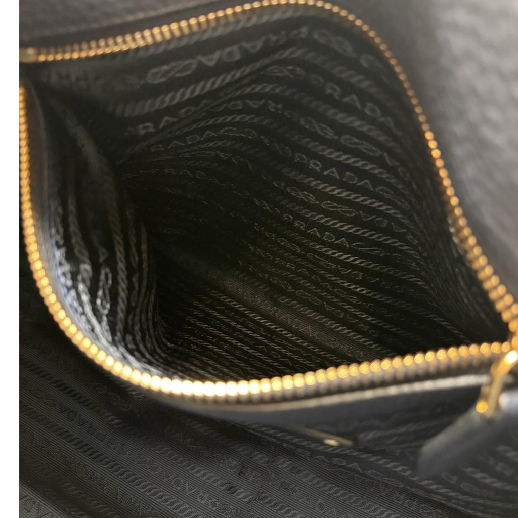 Prada 2-Way Bag Navy Leather — view 6