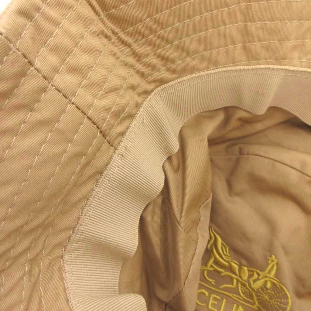 Celine Hat Triomphe Logo Embroidery Beige — view 7