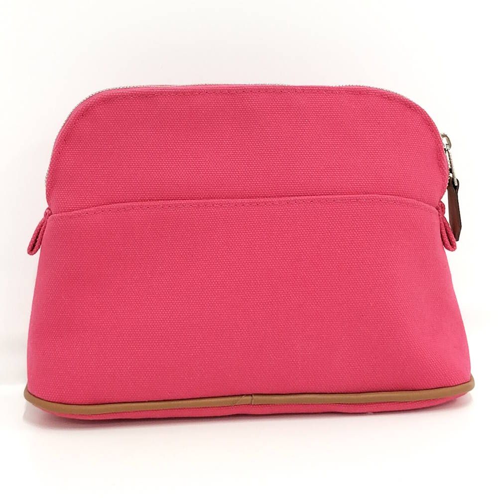Hermes Bolide Pouch 20 Mini Canvas Pink — view 2