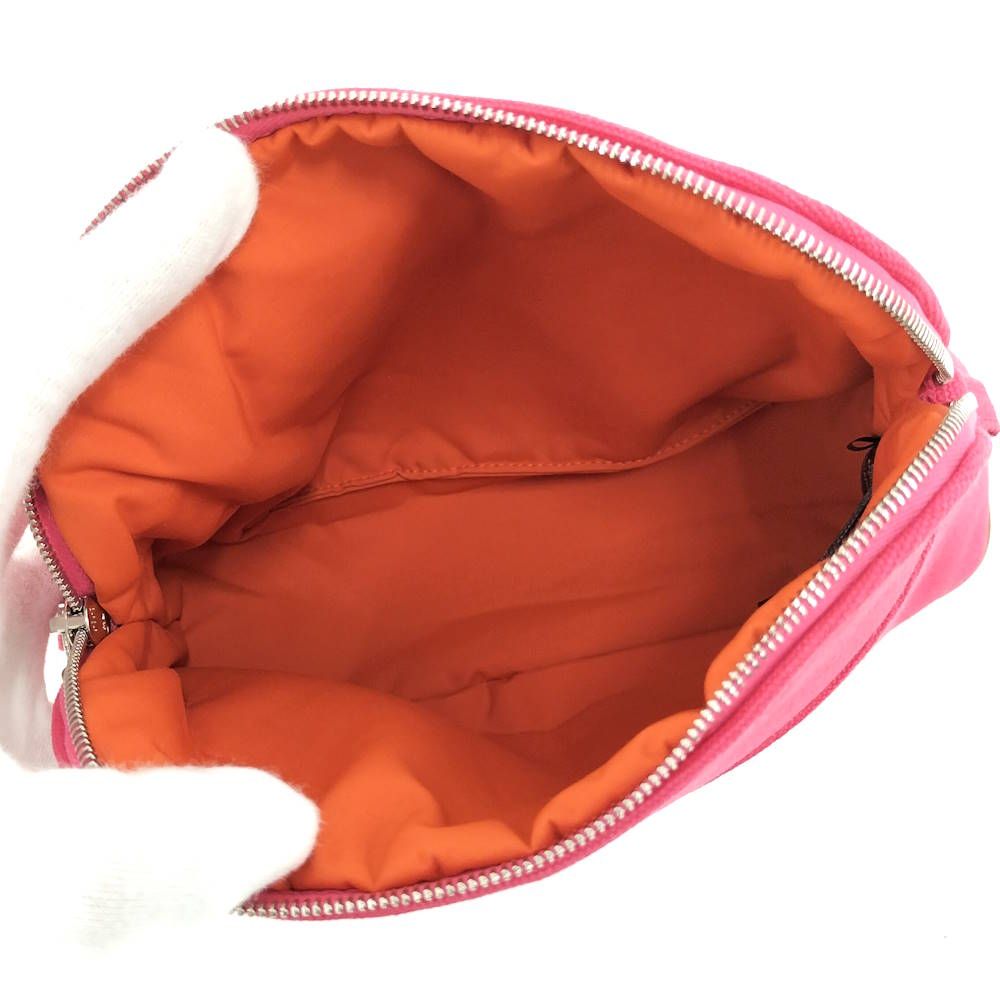 Hermes Bolide Pouch 20 Mini Canvas Pink — view 8