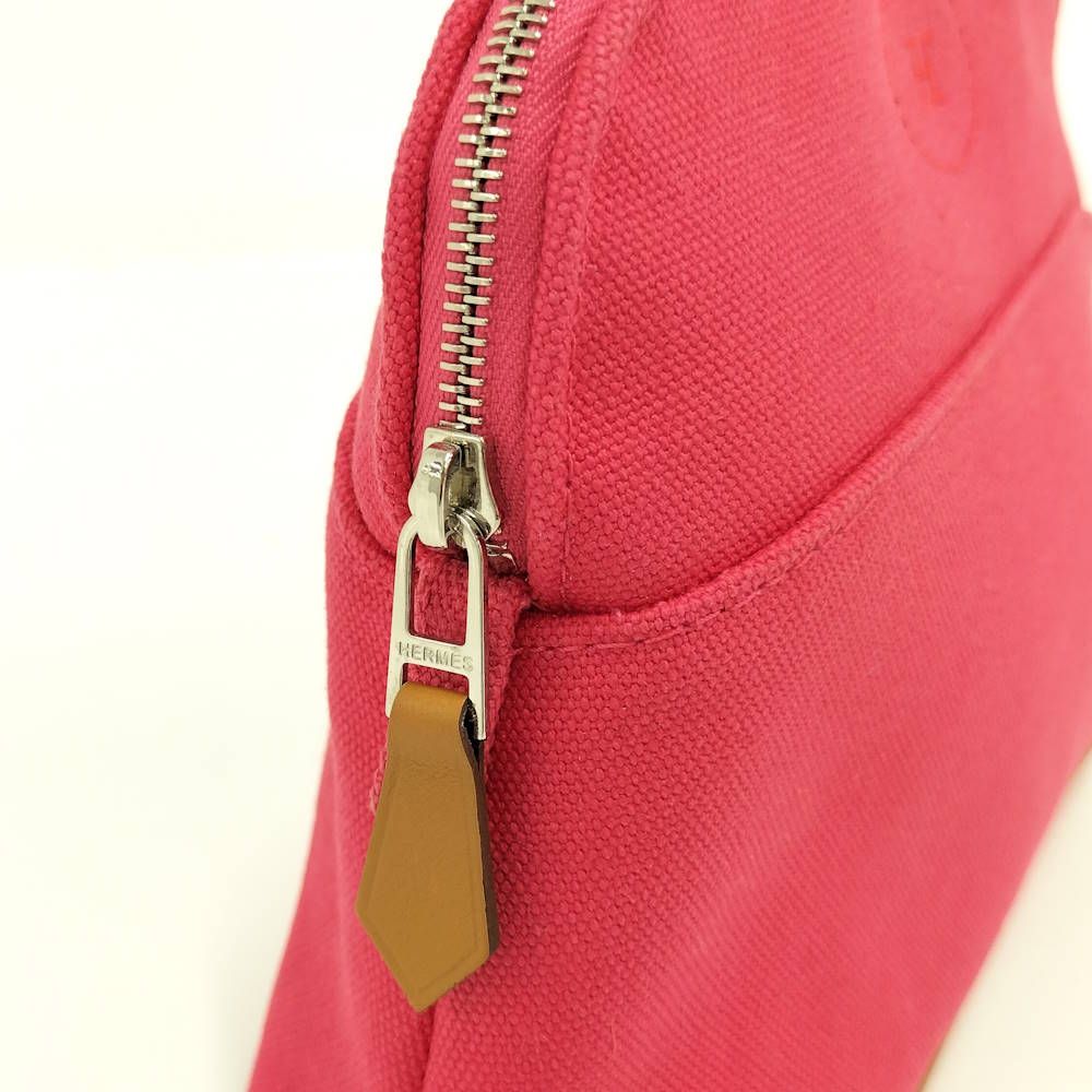 Hermes Bolide Pouch 20 Mini Canvas Pink — view 7