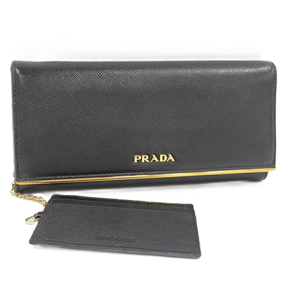 Prada Bifold Wallet Saffiano Leather Black