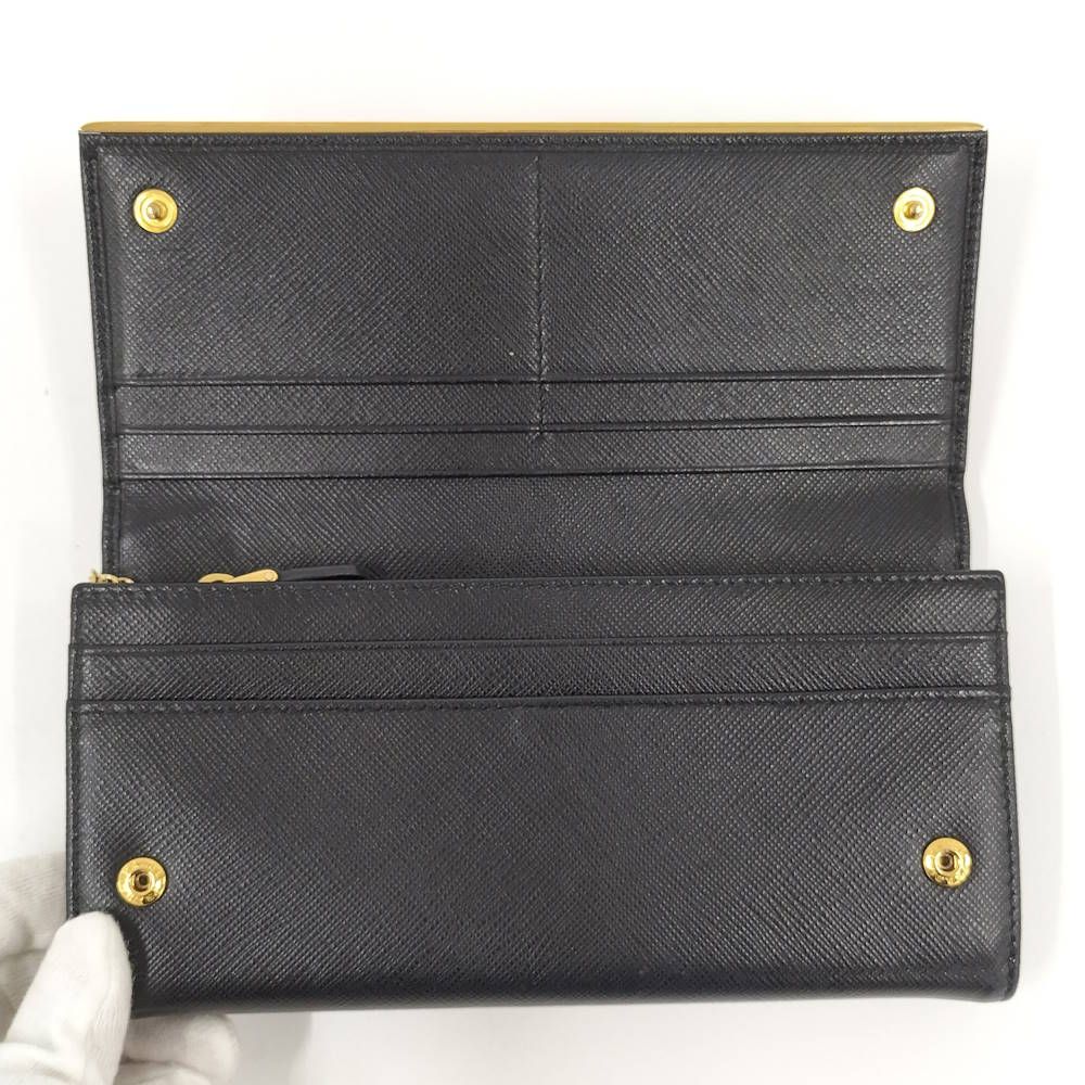 Prada Bifold Wallet Saffiano Leather Black — view 2