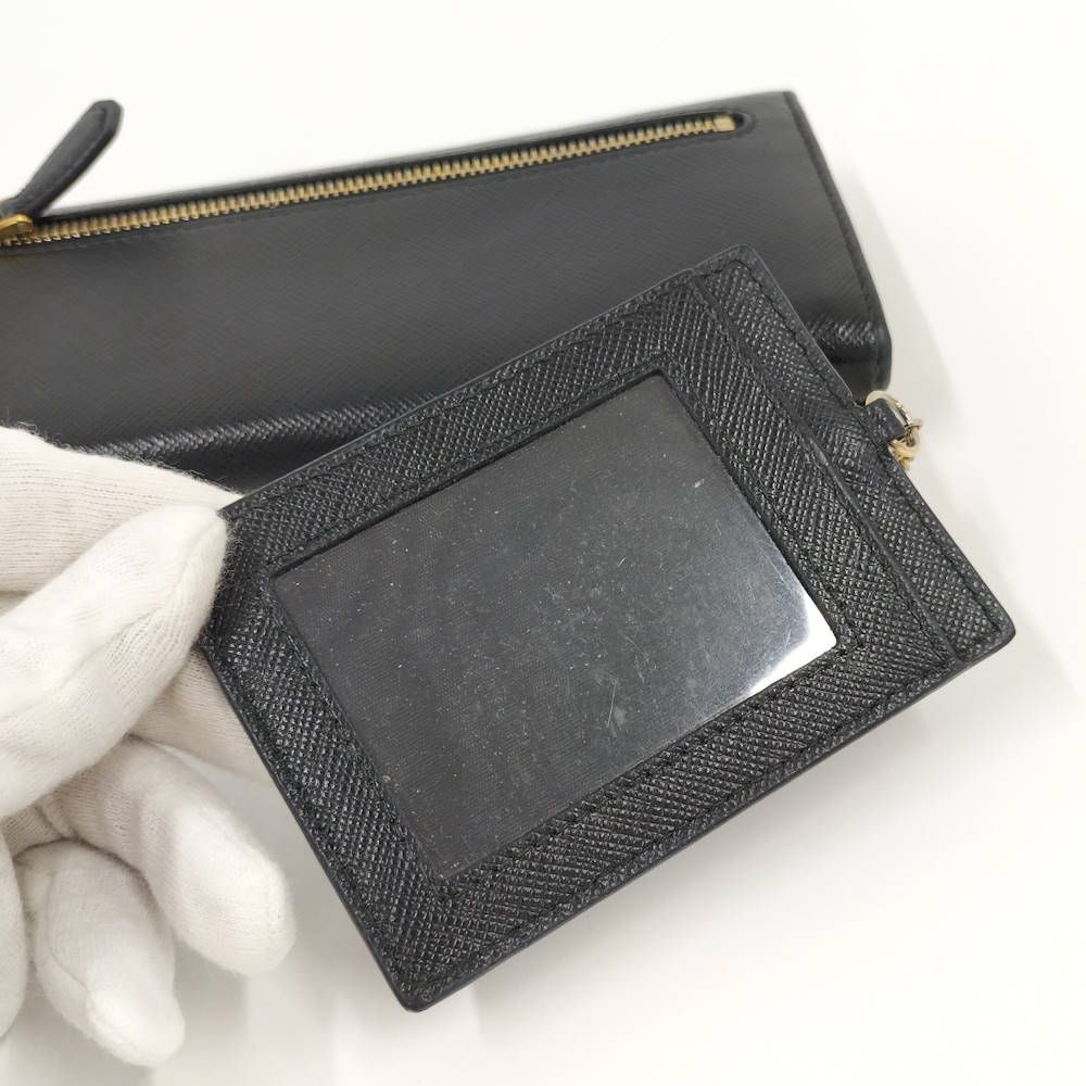 Prada Bifold Wallet Saffiano Leather Black — view 6