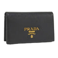 Prada Card Case Business Saffiano Leather Black