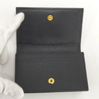 Prada Card Case Business Saffiano Leather Black — view 2