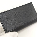 Prada Card Case Business Saffiano Leather Black — view 7