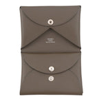 Hermes Coin Purse Calvi Duo Vert Roden Silver Epsom — view 4