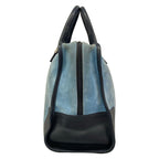Loewe Handbag Amazona Blue Black Leather — view 4