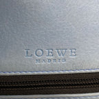 Loewe Handbag Amazona Blue Black Leather — view 8