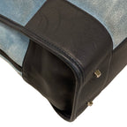 Loewe Handbag Amazona Blue Black Leather — view 6