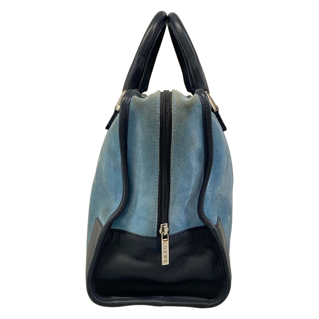 Loewe Handbag Amazona Blue Black Leather — view 2