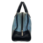 Loewe Handbag Amazona Blue Black Leather — view 2