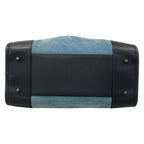 Loewe Handbag Amazona Blue Black Leather — view 5