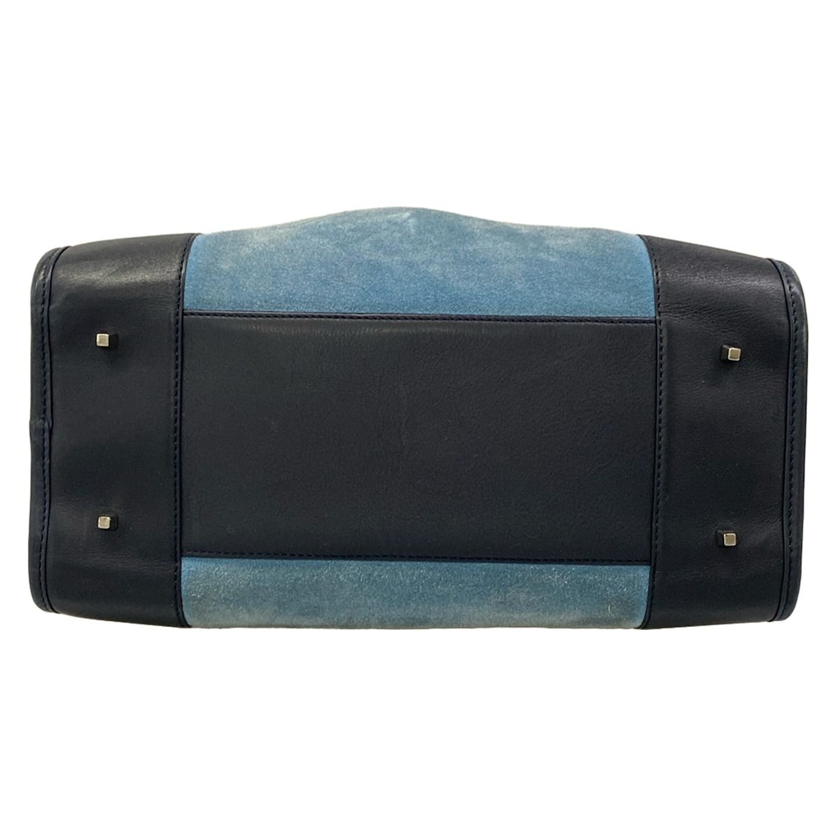 Loewe Handbag Amazona Blue Black Leather — view 5