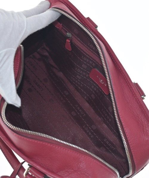 Loewe Leather Anagram Amazona 28 Handbag Red — view 3