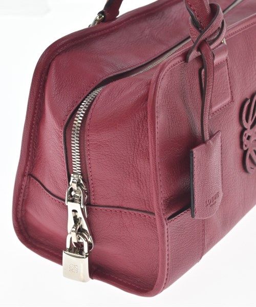 Loewe Leather Anagram Amazona 28 Handbag Red — view 6