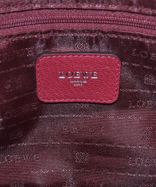 Loewe Leather Anagram Amazona 28 Handbag Red — view 4