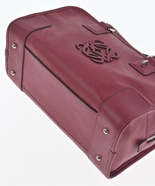 Loewe Leather Anagram Amazona 28 Handbag Red — view 7