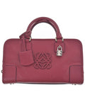 Loewe Leather Anagram Amazona 28 Handbag Red