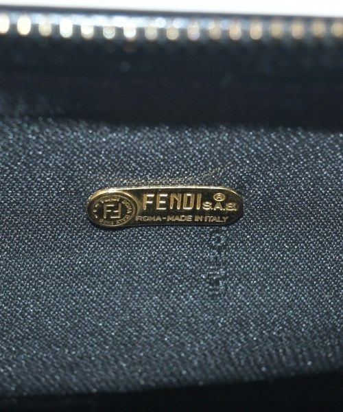 Fendi Pecan Pattern Mini Boston Handbag Brown — view 4