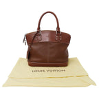 Louis Vuitton Bag Handbag Suhali Leather Lockit PM Sienne Brown Handle — view 5