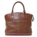 Louis Vuitton Bag Handbag Suhali Leather Lockit PM Sienne Brown Handle — view 2