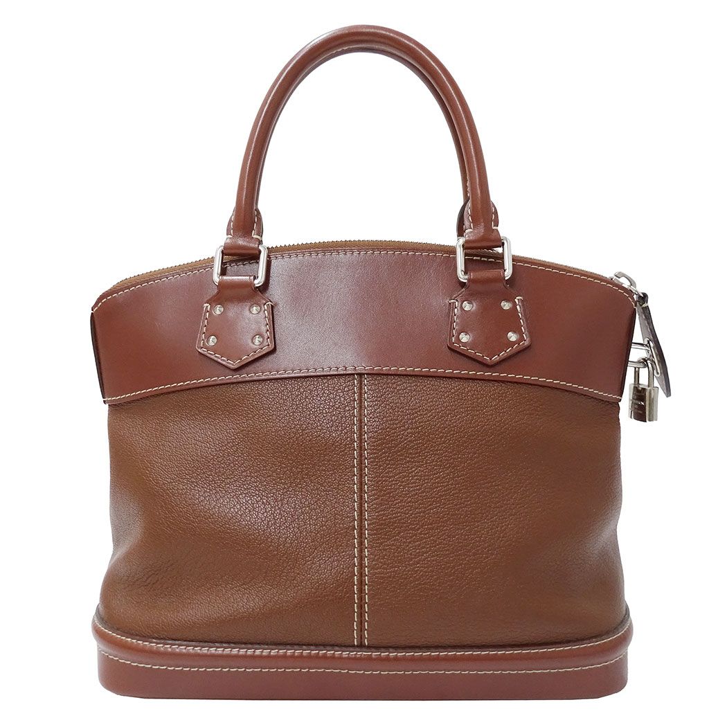 Louis Vuitton Bag Handbag Suhali Leather Lockit PM Sienne Brown Handle — view 2
