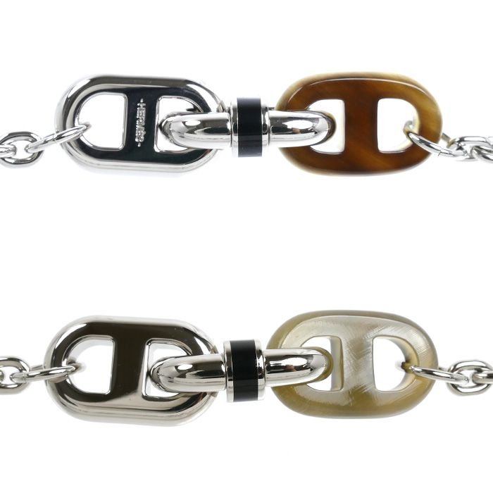 Hermes Metal Buffalo Horn Maillon Necklace 52 — view 2