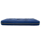 Bottega Veneta Wallet Maxi Intrecciato Cassette Zip Around Leather Blue — view 6