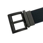 Prada Reversible Belt Waist 88 Leather Black Blue — view 7