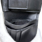 Fendi Bifold Wallet Micro FF Aglp 219 Leather Asphalt Nero Palladio Black — view 5