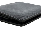 Fendi Bifold Wallet Micro FF Aglp 219 Leather Asphalt Nero Palladio Black — view 8