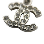 Chanel Necklace CC Logo 09 Metal Rhinestone Silver — view 7