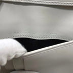 Dior Card Case CD Diamond Leather Gray — view 6