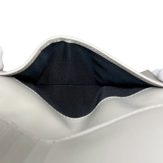 Dior Card Case CD Diamond Leather Gray — view 5