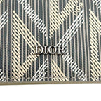 Dior Card Case CD Diamond Leather Gray — view 8