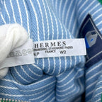 Hermes Pouch les Purse Flat PM Pile Blue Bicycle Embroidery — view 7