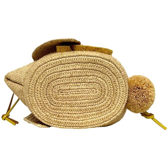 Loewe Shoulder Bag Bunny Raffia Beige Animal — view 3