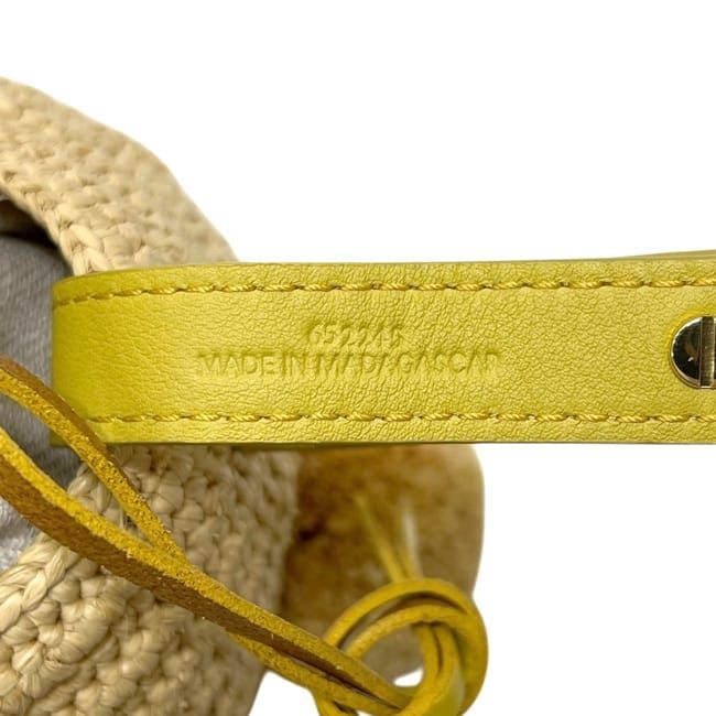 Loewe Shoulder Bag Bunny Raffia Beige Animal — view 5